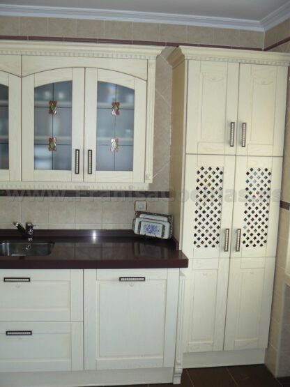 Muebles de cocina de madera de fresno arena patinado - Imagen 4