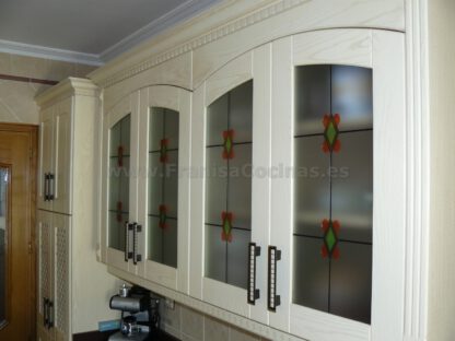 Muebles de cocina de madera de fresno arena patinado - Imagen 5