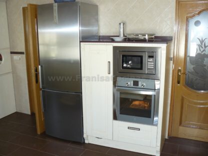 Muebles de cocina de madera de fresno arena patinado - Imagen 6