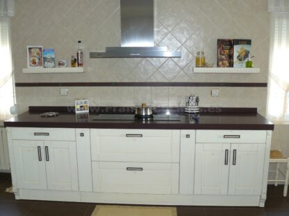 Muebles de cocina de madera de fresno arena patinado - Imagen 8