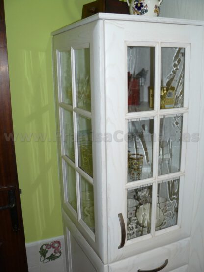 Muebles de cocina de madera de fresno blanco patinado - Imagen 13