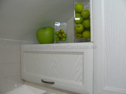 Muebles de cocina de madera de fresno blanco patinado - Imagen 17
