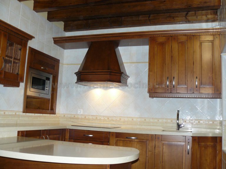 Muebles de cocina de madera castaño - FRANISA Muebles de cocina en ...
