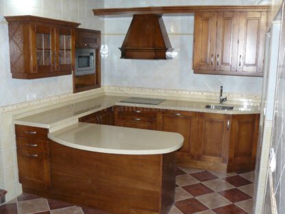 Muebles de cocina de madera castaño - Imagen 5