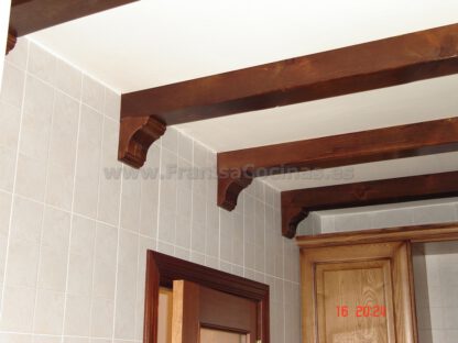 Muebles de cocina de madera rústica - Imagen 6