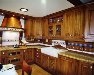 Muebles de cocina rústica en madera