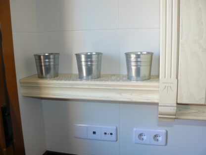 Muebles de cocina madera patinado arena beige - Imagen 21