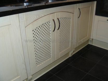 Muebles de cocina madera patinado arena beige - Imagen 36