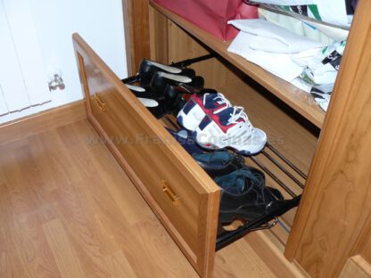Armario empotrado de 2 hojas correderas madera de cerezo - Imagen 9
