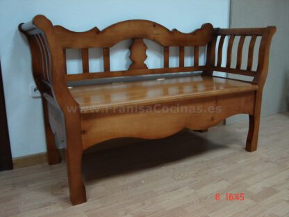 Banco de madera de pino Mod: Paulino