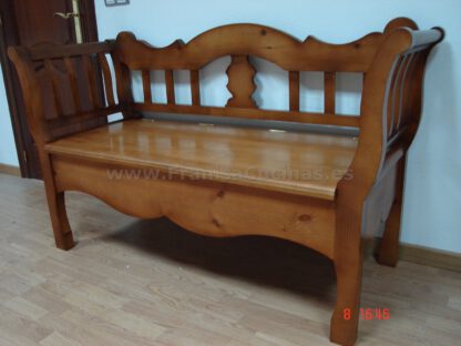 Banco de madera de pino Mod: Paulino - Imagen 4