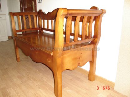 Banco de madera de pino Mod: Paulino - Imagen 2