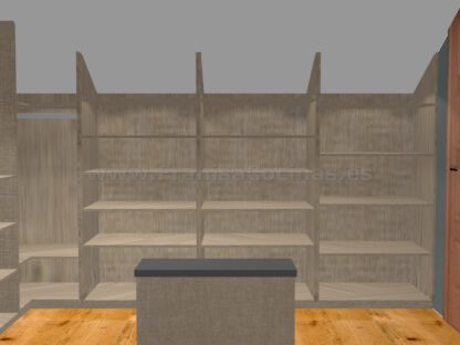 Diseño de armario vestidor aburhadillado - Imagen 8