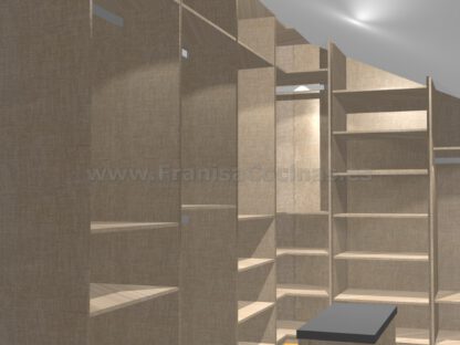 Diseño de armario vestidor aburhadillado - Imagen 7