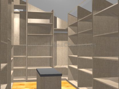 Diseño de armario vestidor aburhadillado - Imagen 6