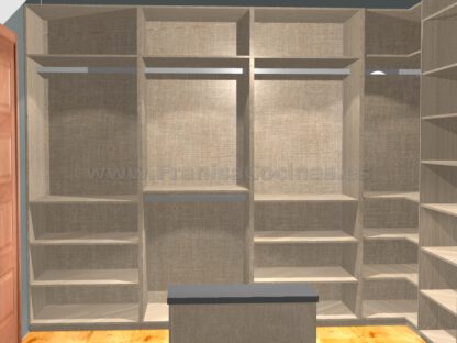 Diseño de armario vestidor aburhadillado - Imagen 4
