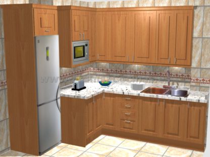Diseño fotorrealista de muebles de cocina en Valladolid