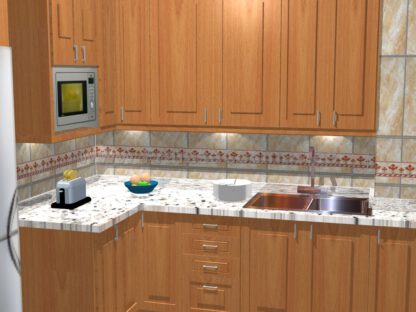 Diseño fotorrealista de muebles de cocina en Valladolid - Imagen 5