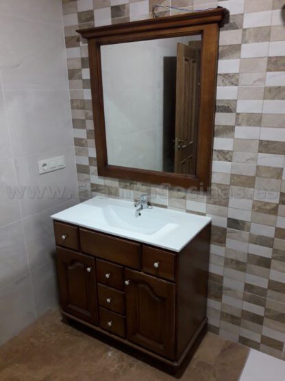 Mueble de baño madera provenzal