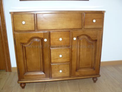 Mueble de baño madera provenzal - Imagen 9