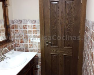 Puerta de interior rústica