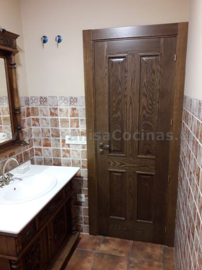 Mueble de baño rústico de madera - Imagen 3