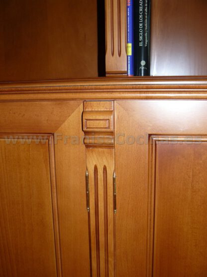 Mueble librería salón de madera a la medida - Imagen 15