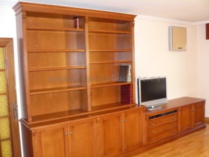 Mueble librería salón de madera a la medida - Imagen 3