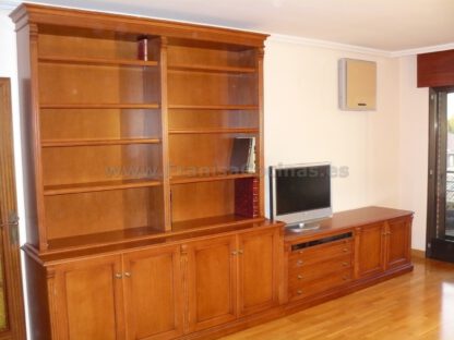 Mueble librería salón de madera a la medida - Imagen 4