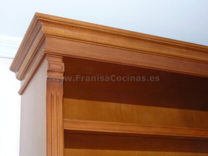 Mueble librería salón de madera a la medida - Imagen 5