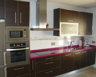Muebles de cocina laminado wengué