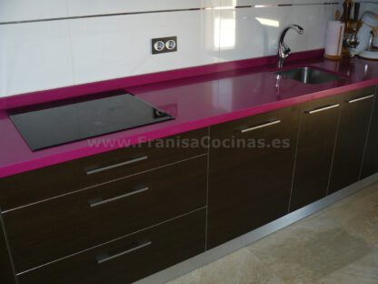 Muebles de cocina laminado wengué - Imagen 9