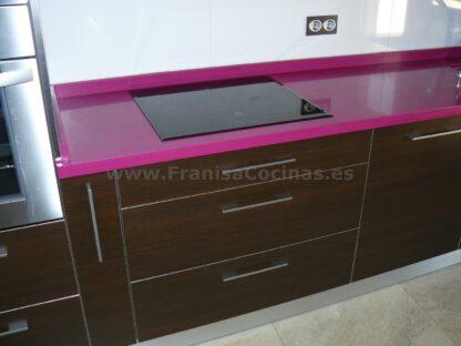 Muebles de cocina laminado wengué - Imagen 10