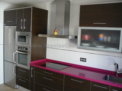 Muebles de cocina laminado wengué - Imagen 12