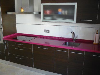 Muebles de cocina laminado wengué - Imagen 14