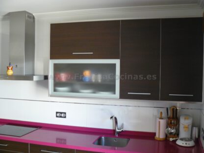 Muebles de cocina laminado wengué - Imagen 15