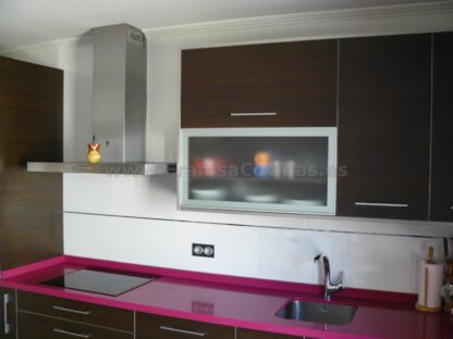 Muebles de cocina laminado wengué - Imagen 19
