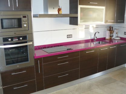 Muebles de cocina laminado wengué - Imagen 5