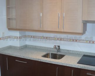 Muebles de cocina tablero marino wengué y roble pr