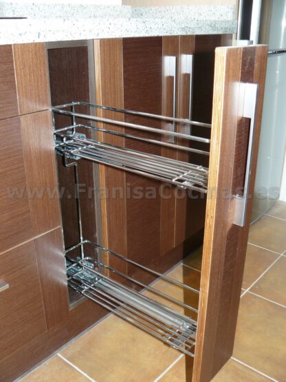 Muebles de cocina tablero marino wengué y roble pr - Imagen 16