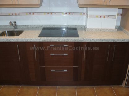 Muebles de cocina tablero marino wengué y roble pr - Imagen 3