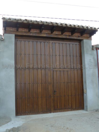 Trasera portón de madera de pino - Imagen 2