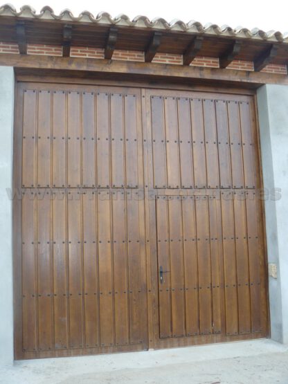 Trasera portón de madera de pino - Imagen 3