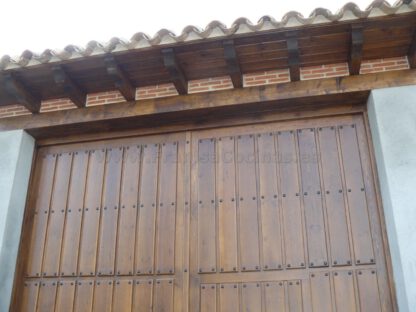 Trasera portón de madera de pino - Imagen 6