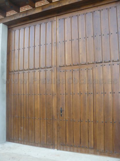 Trasera portón de madera de pino - Imagen 7