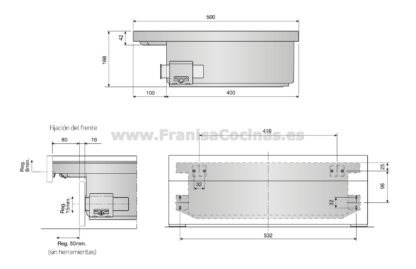 ¡Maximiza el Espacio y Renueva tu Cocina! Cajón Bajo Horno y Zócalo Extraíble 600mm | Ideal para Nuevas Instalaciones y Repuestos - Imagen 4