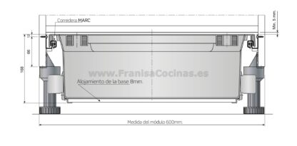 ¡Maximiza el Espacio y Renueva tu Cocina! Cajón Bajo Horno y Zócalo Extraíble 600mm | Ideal para Nuevas Instalaciones y Repuestos - Imagen 3