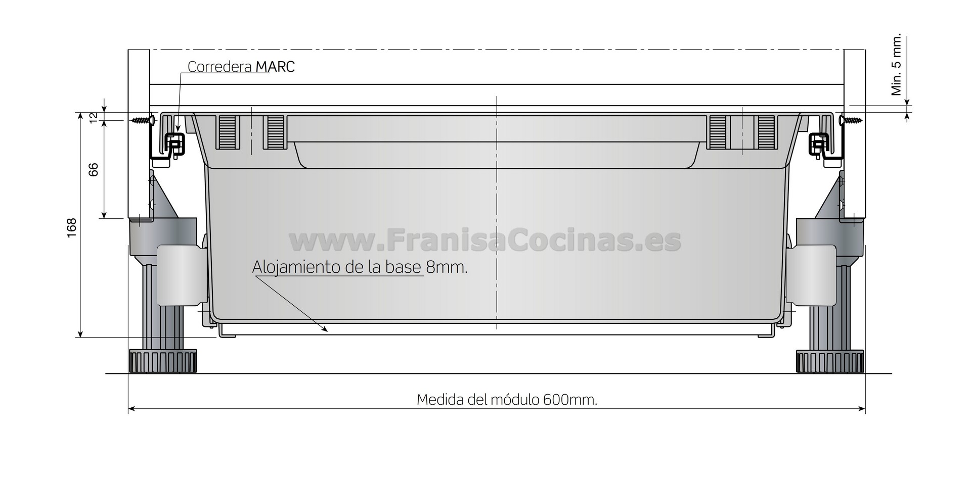 Donación fluido Charlotte Bronte Cajón bajo horno gris de cocina de alta capacidad aprovechamiento del zócalo  – FRANISA Cocinas