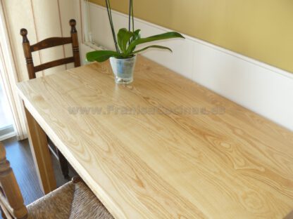 Mesa de cocina fija de madera maciza de fresno - Imagen 3