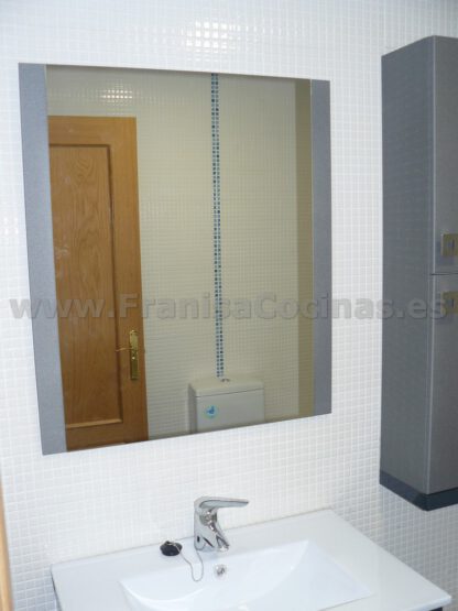 Mueble de baño lacado gris metalizado - Imagen 2